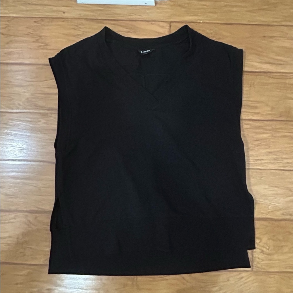 Athleta Black Sweatshirt Tee